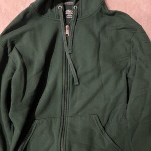 Green Zip-Up Hoodie